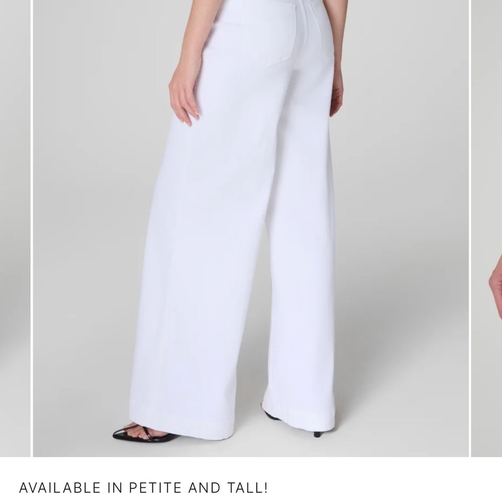SPANX Wide Leg Jeans White - Picture 3 of 3